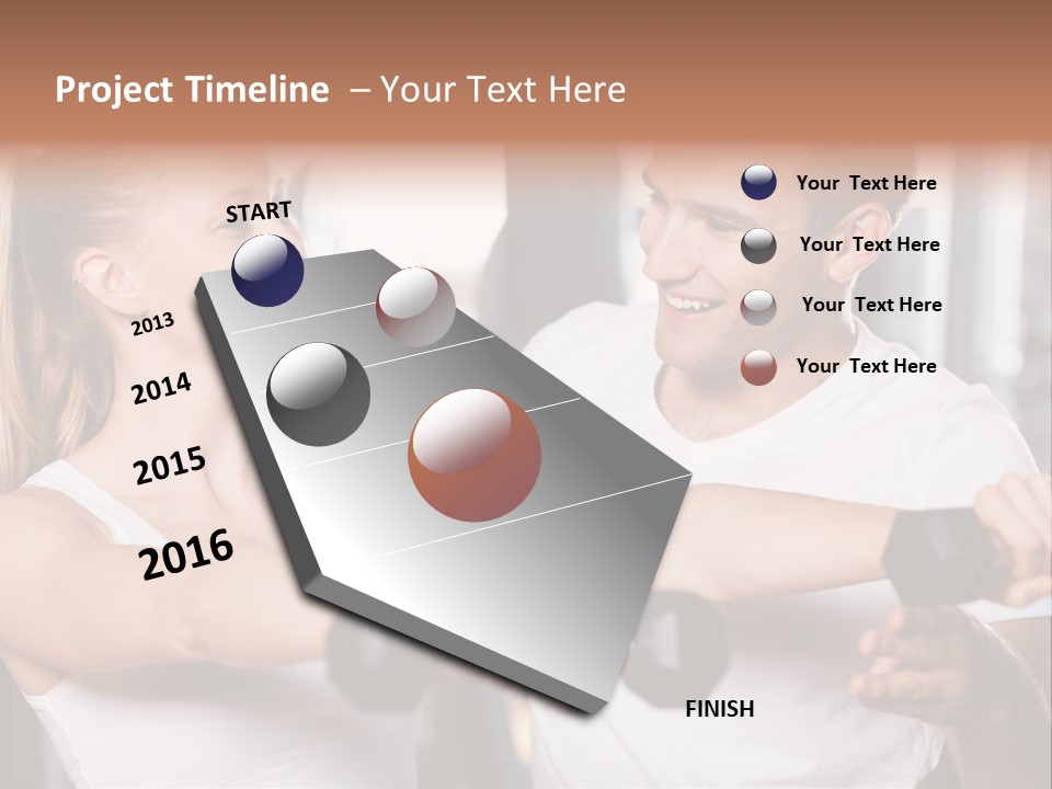 Aerobics Girls Coach PowerPoint Template