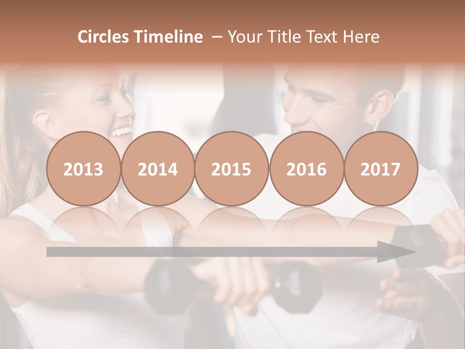 Aerobics Girls Coach PowerPoint Template