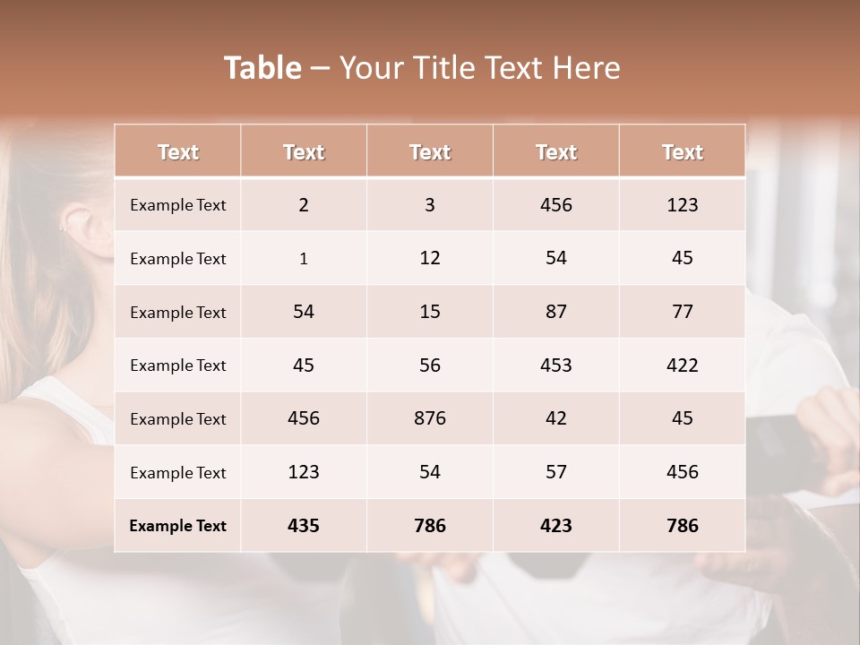 Aerobics Girls Coach PowerPoint Template