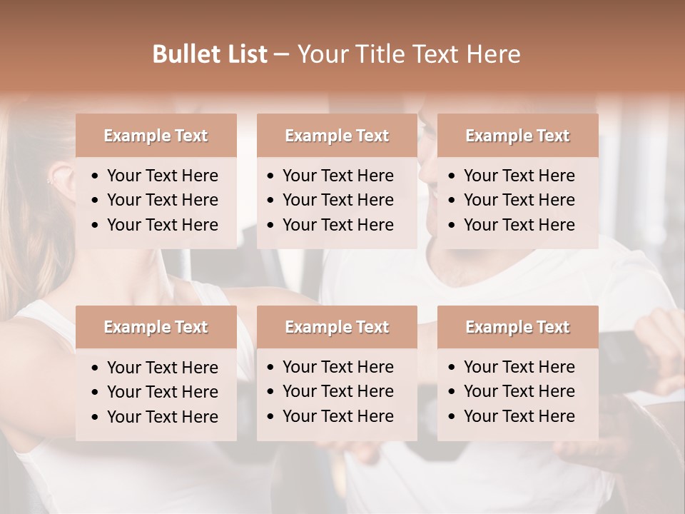 Aerobics Girls Coach PowerPoint Template