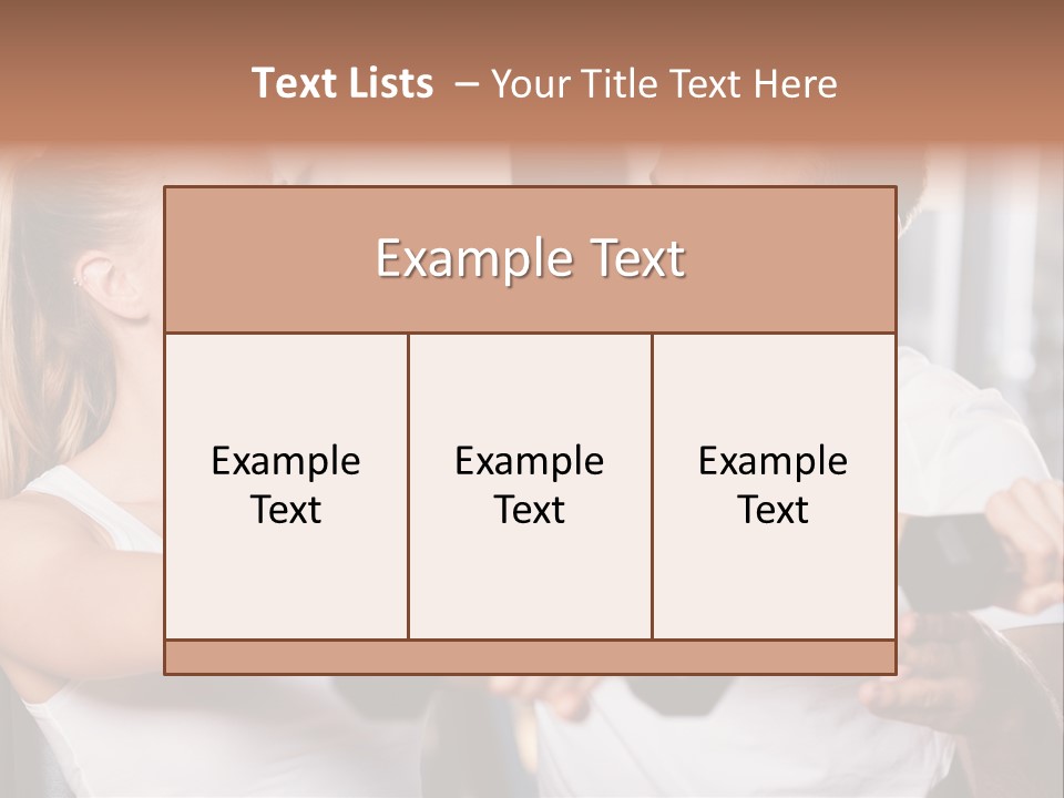 Aerobics Girls Coach PowerPoint Template