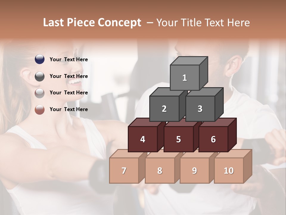 Aerobics Girls Coach PowerPoint Template