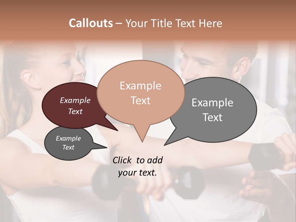 Aerobics Girls Coach PowerPoint Template