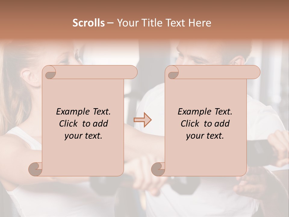 Aerobics Girls Coach PowerPoint Template