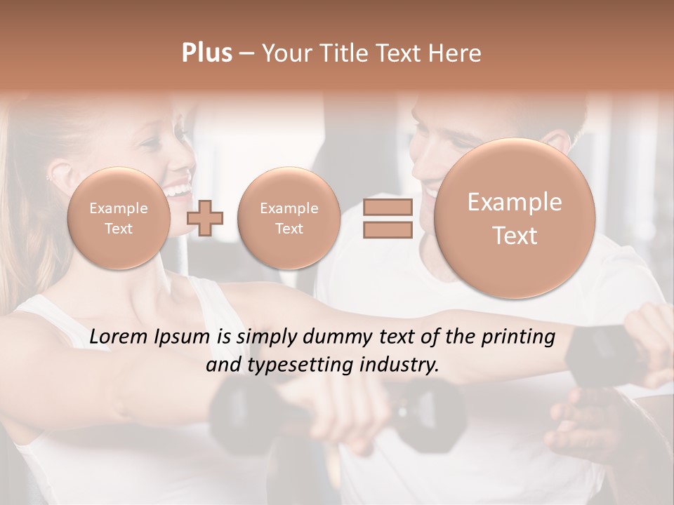 Aerobics Girls Coach PowerPoint Template