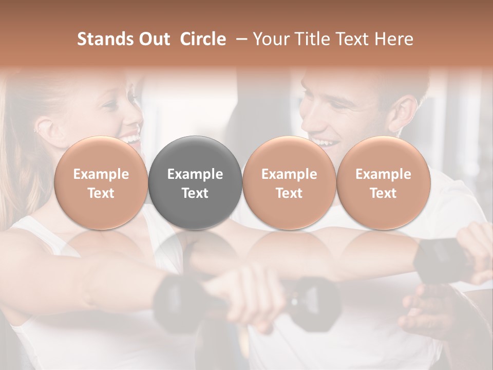 Aerobics Girls Coach PowerPoint Template