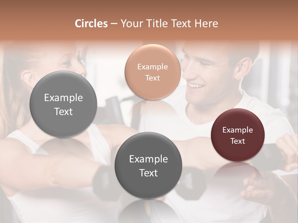 Aerobics Girls Coach PowerPoint Template