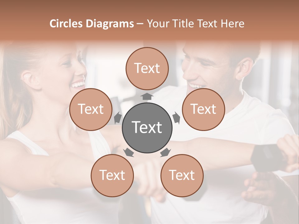 Aerobics Girls Coach PowerPoint Template