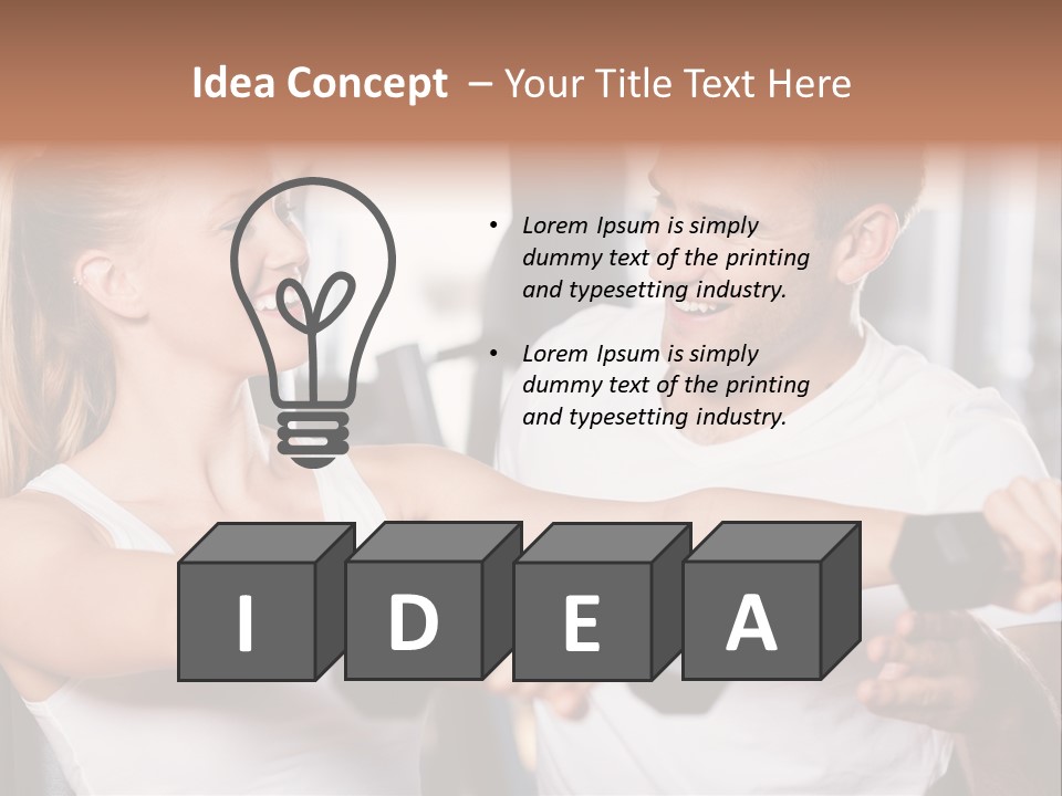 Aerobics Girls Coach PowerPoint Template