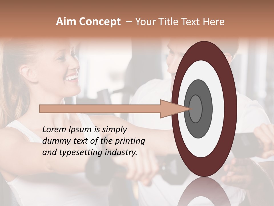 Aerobics Girls Coach PowerPoint Template