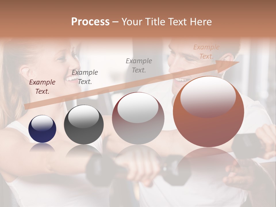 Aerobics Girls Coach PowerPoint Template