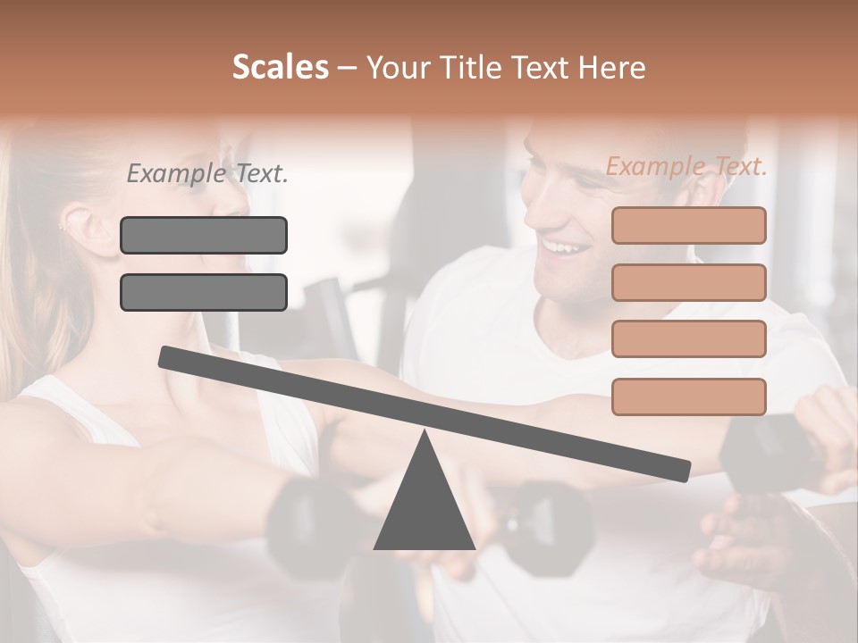 Aerobics Girls Coach PowerPoint Template