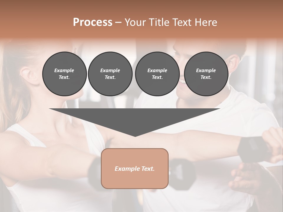 Aerobics Girls Coach PowerPoint Template