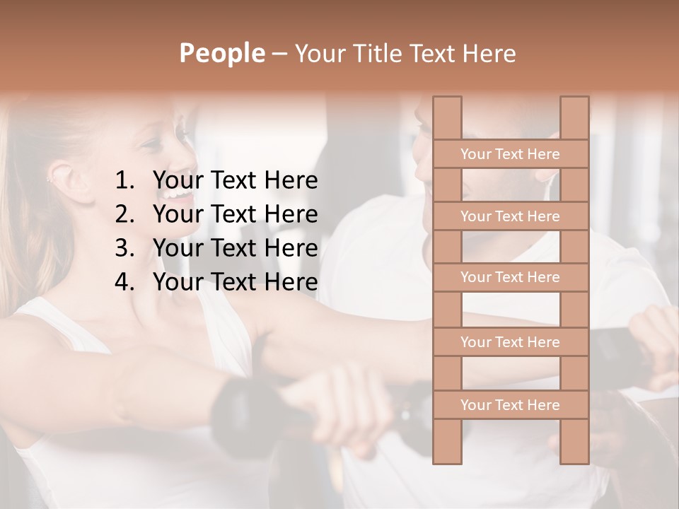 Aerobics Girls Coach PowerPoint Template