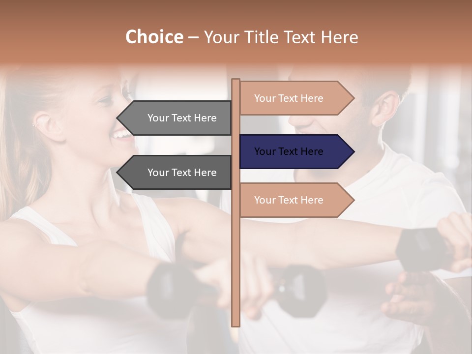 Aerobics Girls Coach PowerPoint Template