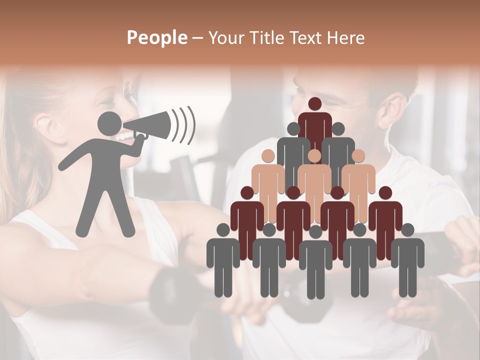 Aerobics Girls Coach PowerPoint Template