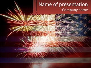 Usa Flag. Celebration PowerPoint Template