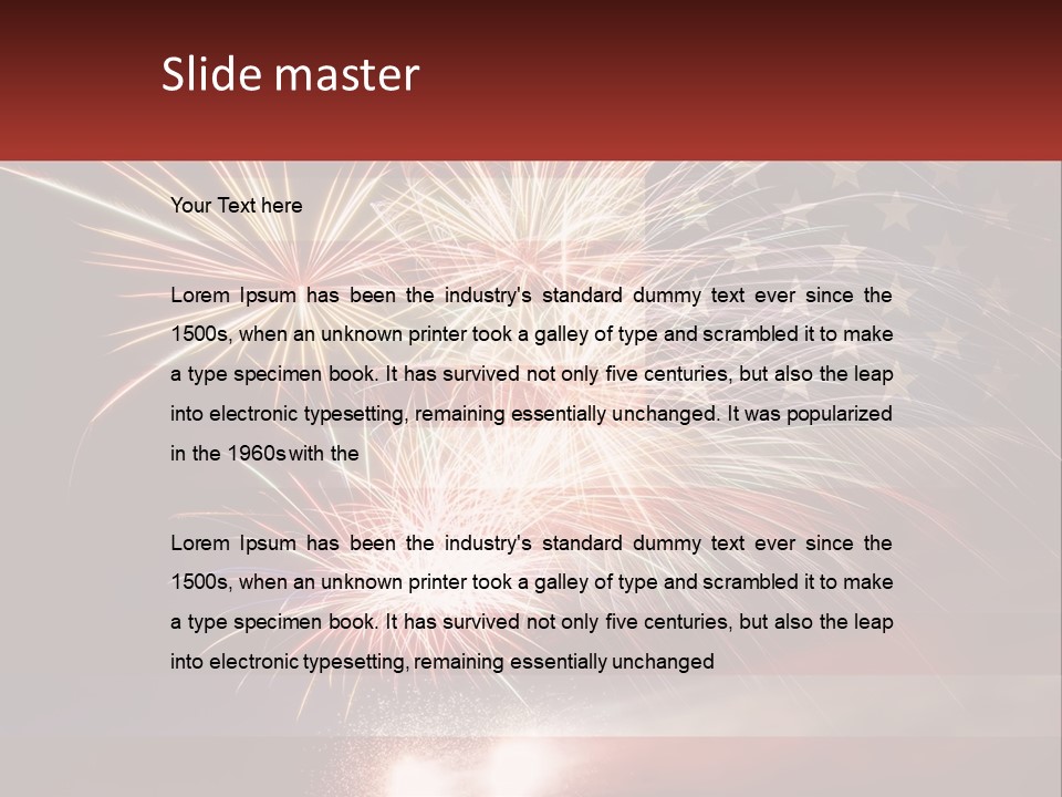 Usa Flag. Celebration PowerPoint Template