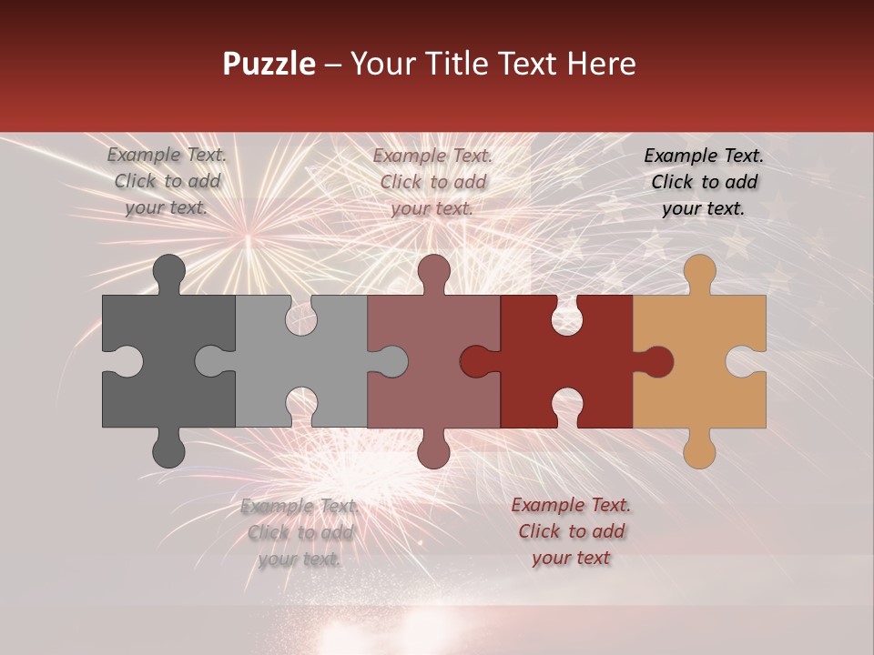 Usa Flag. Celebration PowerPoint Template