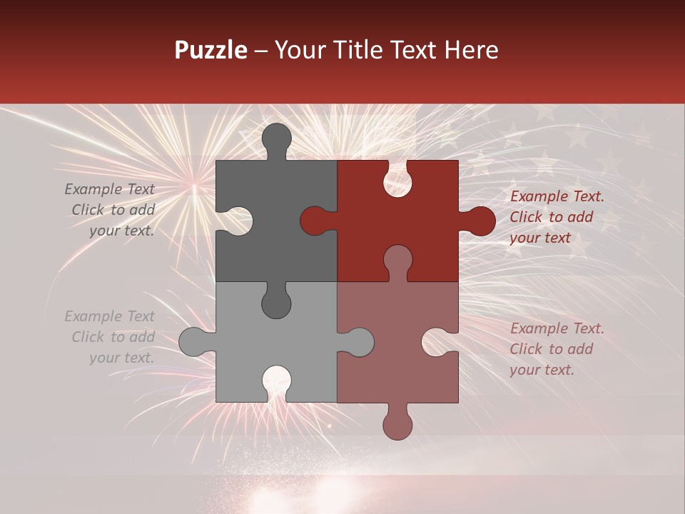 Usa Flag. Celebration PowerPoint Template