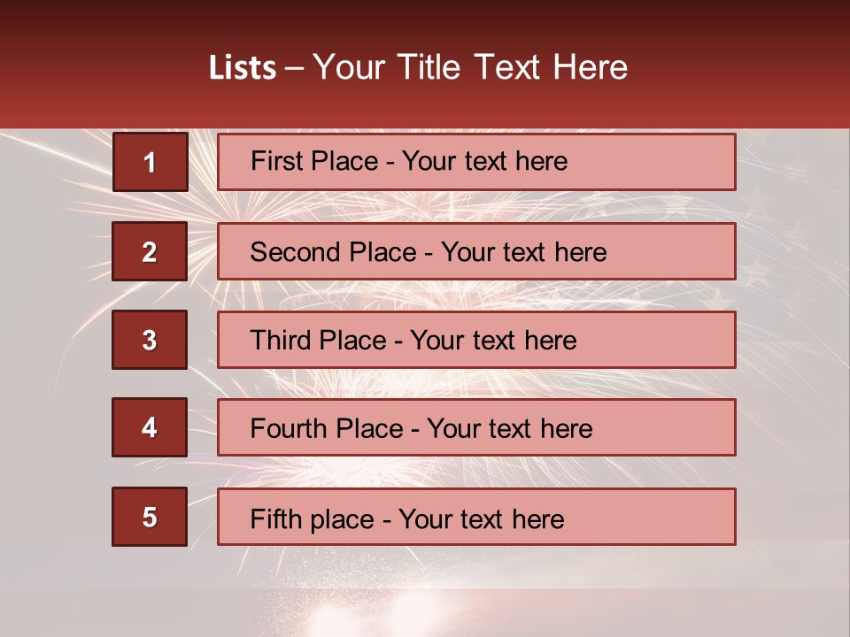 Usa Flag. Celebration PowerPoint Template