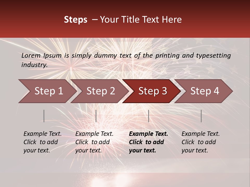 Usa Flag. Celebration PowerPoint Template