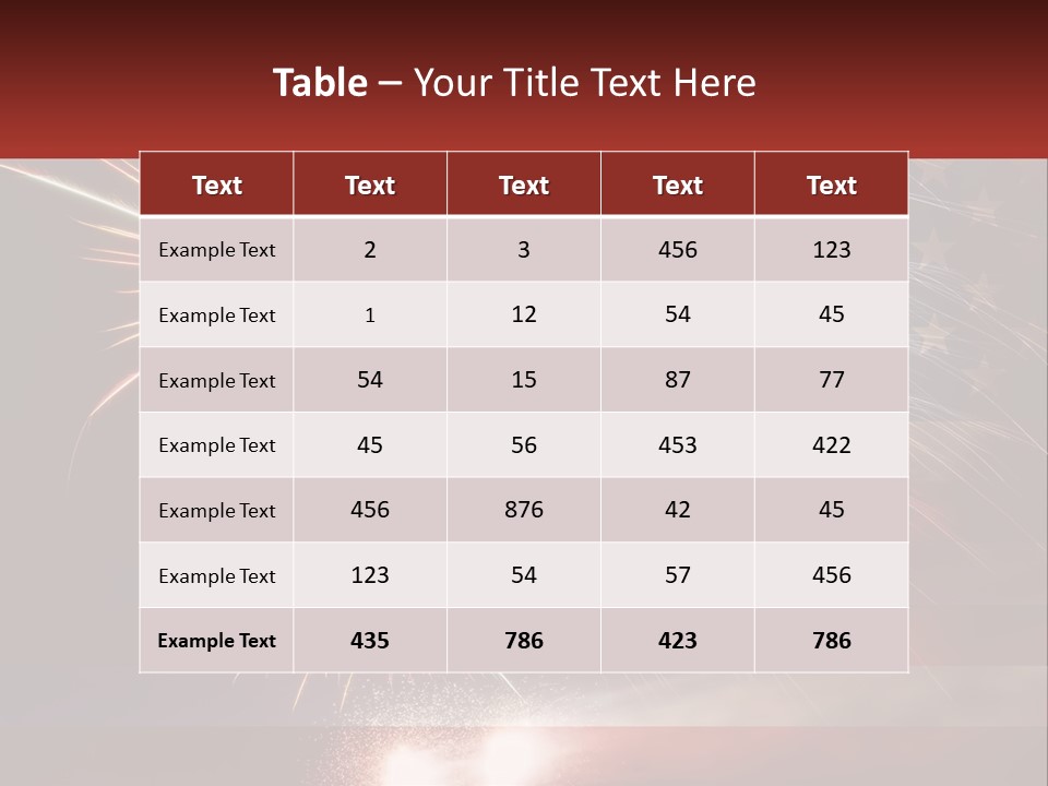 Usa Flag. Celebration PowerPoint Template