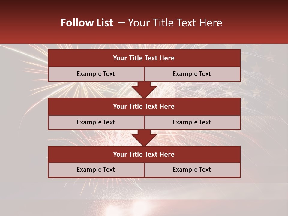 Usa Flag. Celebration PowerPoint Template