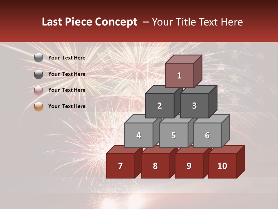 Usa Flag. Celebration PowerPoint Template