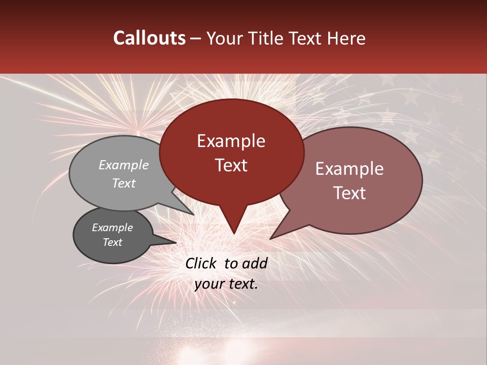 Usa Flag. Celebration PowerPoint Template