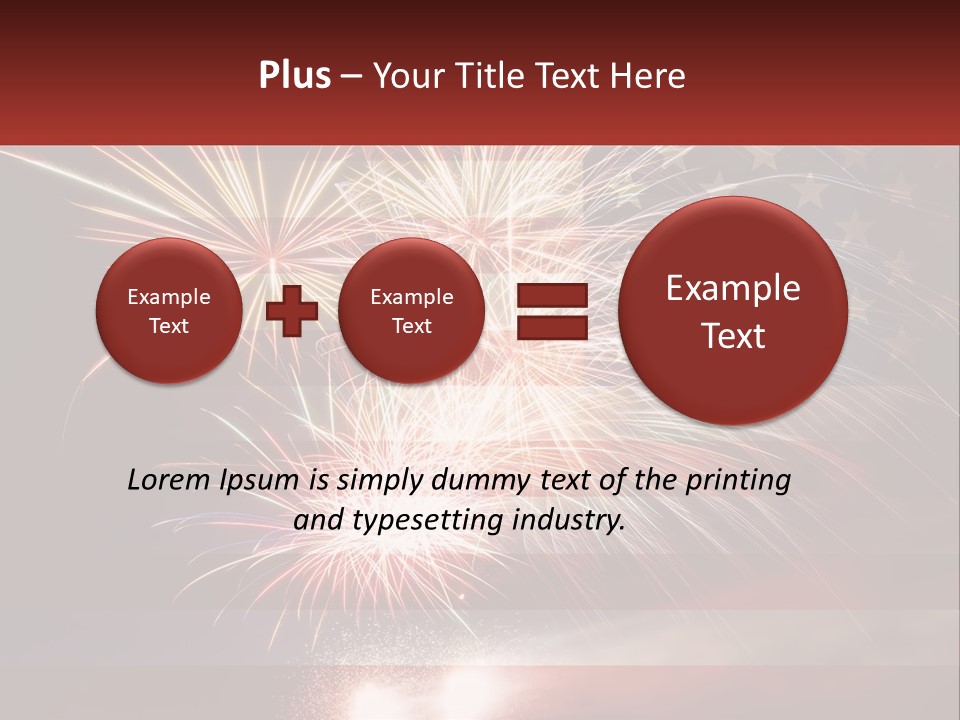Usa Flag. Celebration PowerPoint Template