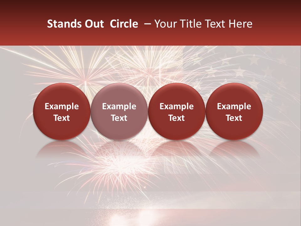 Usa Flag. Celebration PowerPoint Template