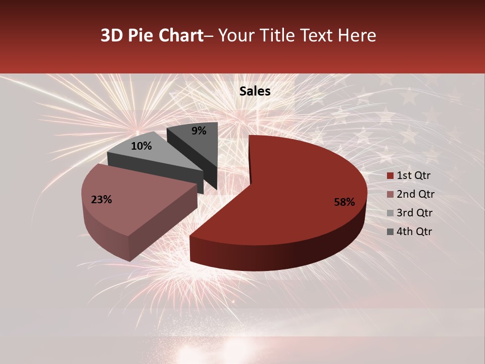 Usa Flag. Celebration PowerPoint Template