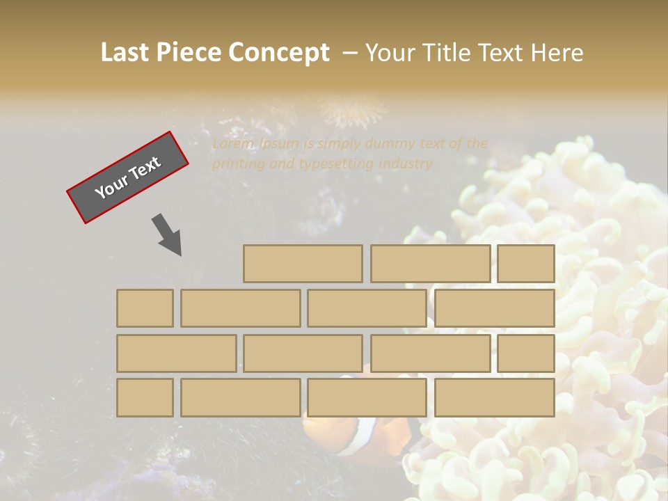 The Fish Is Hiding In Corals PowerPoint Template