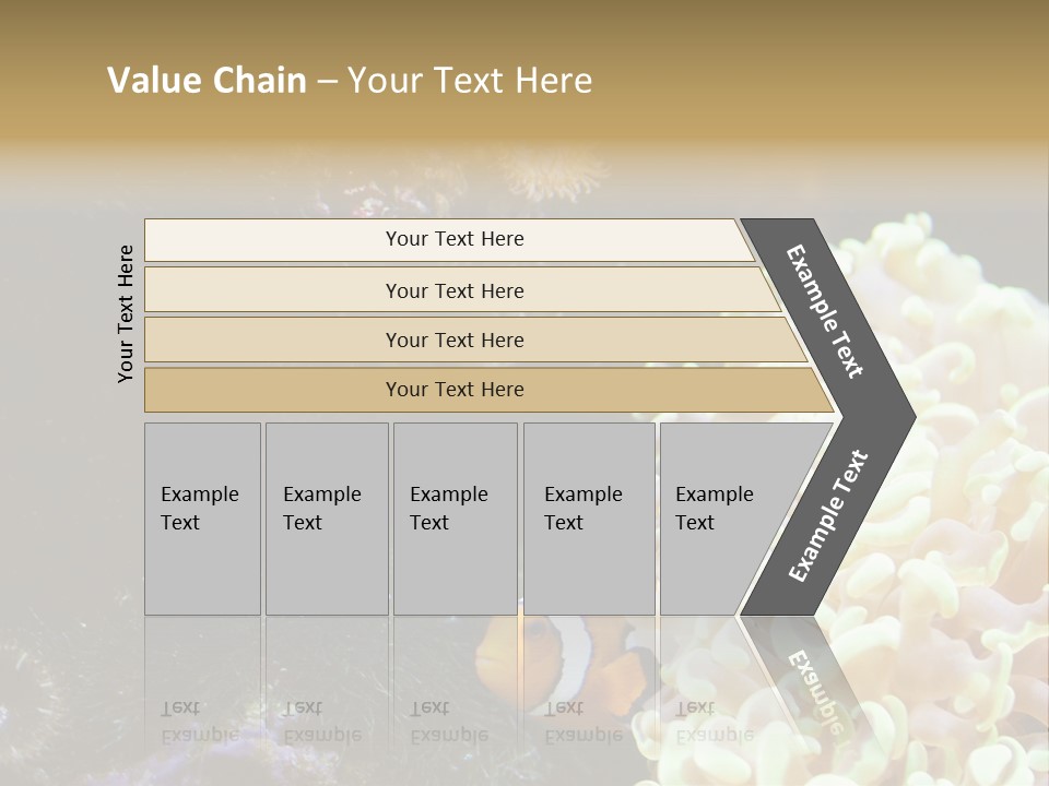 The Fish Is Hiding In Corals PowerPoint Template