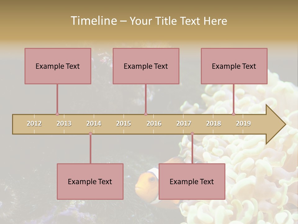 The Fish Is Hiding In Corals PowerPoint Template