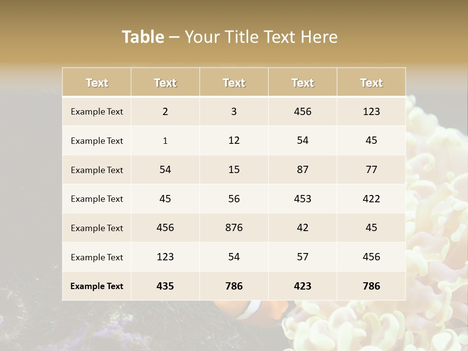 The Fish Is Hiding In Corals PowerPoint Template