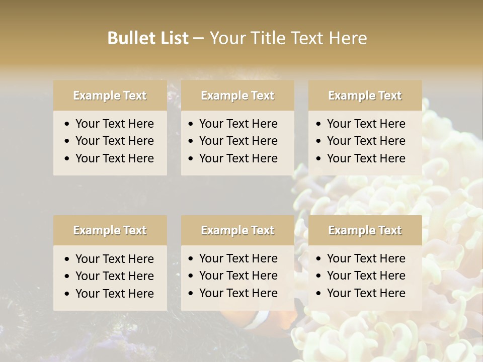 The Fish Is Hiding In Corals PowerPoint Template