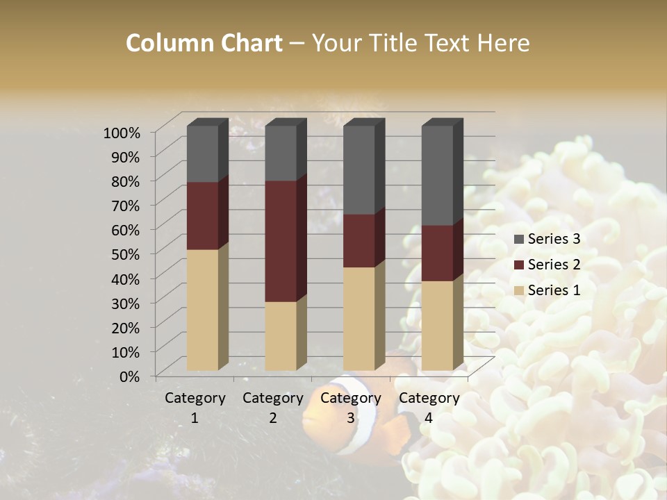 The Fish Is Hiding In Corals PowerPoint Template