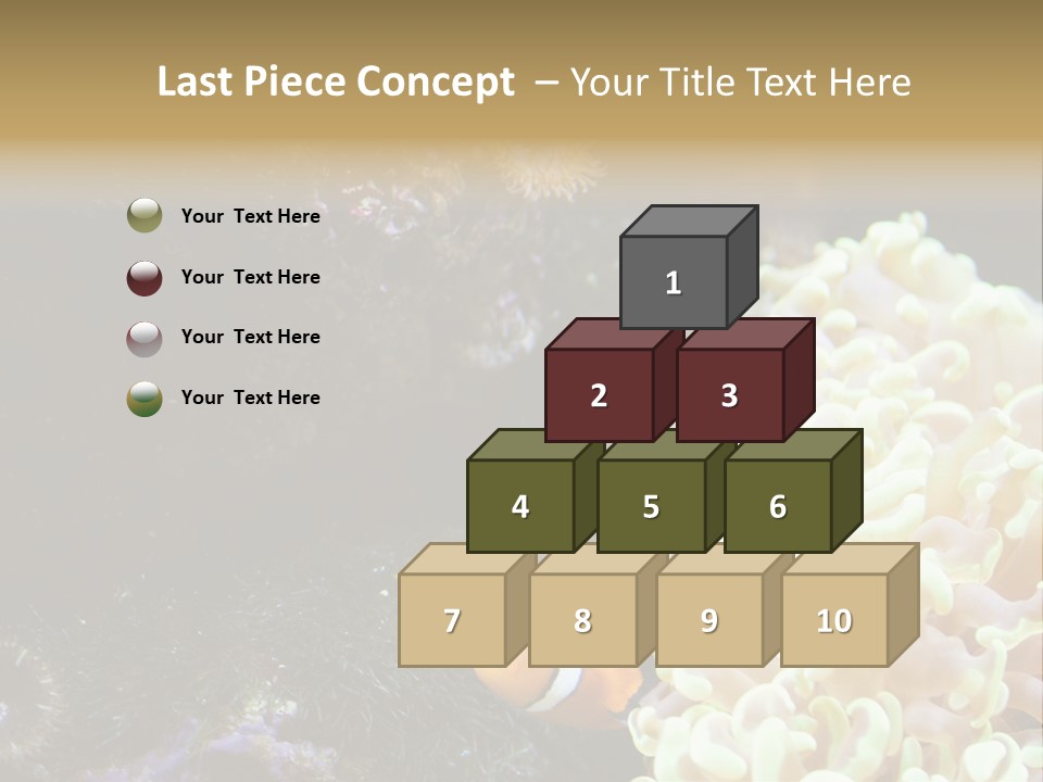 The Fish Is Hiding In Corals PowerPoint Template