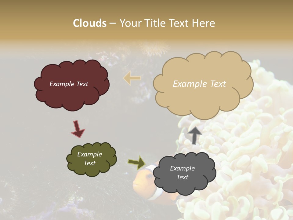 The Fish Is Hiding In Corals PowerPoint Template