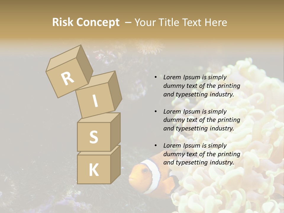 The Fish Is Hiding In Corals PowerPoint Template