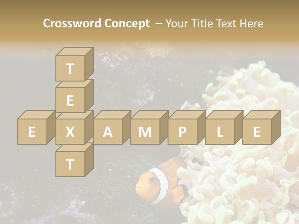 The Fish Is Hiding In Corals PowerPoint Template