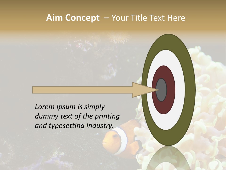 The Fish Is Hiding In Corals PowerPoint Template