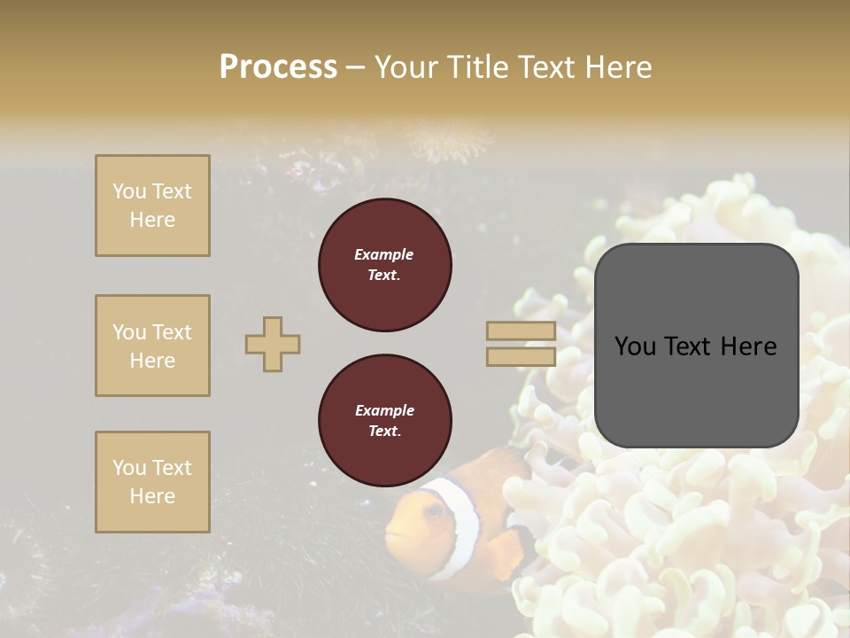 The Fish Is Hiding In Corals PowerPoint Template