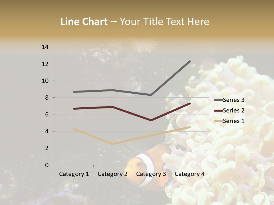 The Fish Is Hiding In Corals PowerPoint Template