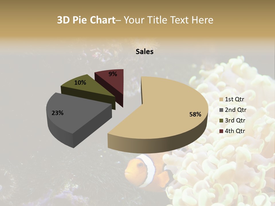 The Fish Is Hiding In Corals PowerPoint Template