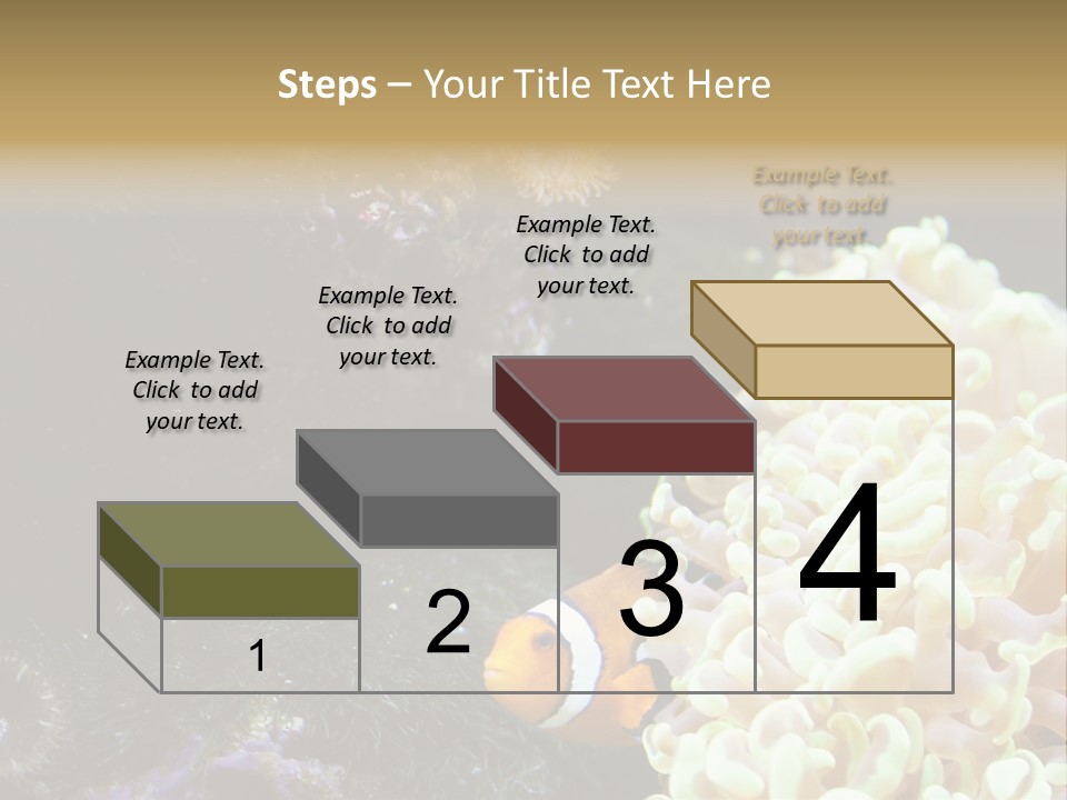 The Fish Is Hiding In Corals PowerPoint Template