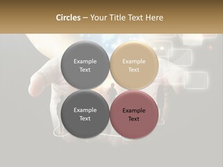 Virtual People And Connections PowerPoint Template