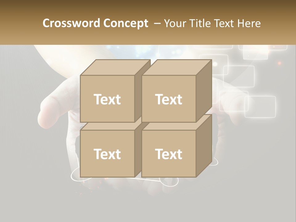 Virtual People And Connections PowerPoint Template